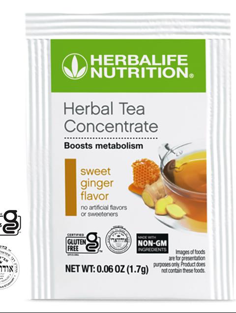 Herbal Tea Concentrate: Sweet Ginger with Non-GM Ingredients 30 Packets