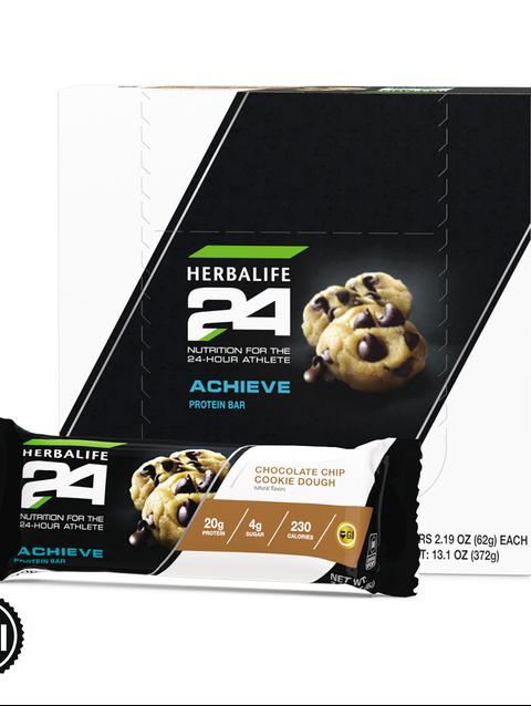 Herbalife24 Achieve Protein Bar: Chocolate Chip Cookie Dough 6 bars per box