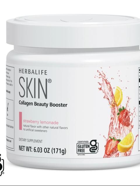 Herbalife SKIN® Collagen Beauty Booster: Strawberry Lemonade Canister 6.03 Oz.