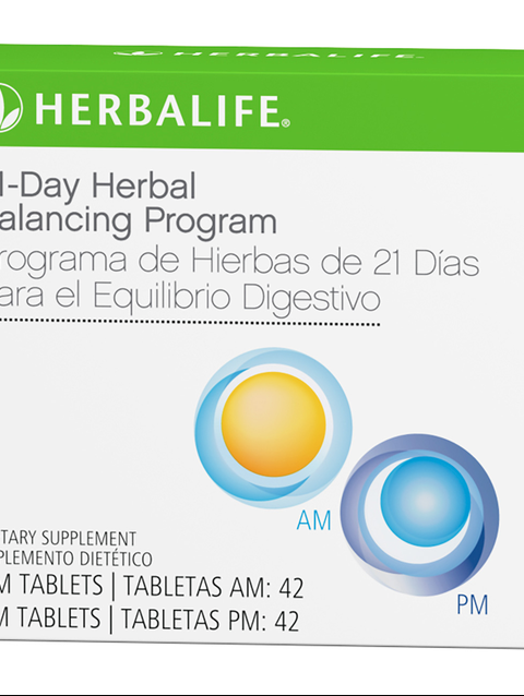 21-Day Herbal Balancing Program: 42 Tablets for AM/42 Tablets for PM