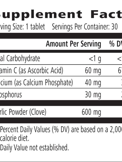 Mega Garlic Plus: 30 Tablets