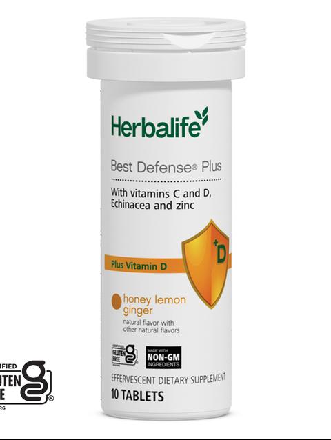 Best Defense® Plus:  Honey Lemon Ginger 10 Tablets per Tube