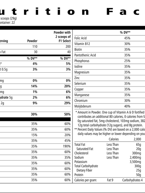 Protein Drink Mix Select: Natural Vanilla flavor