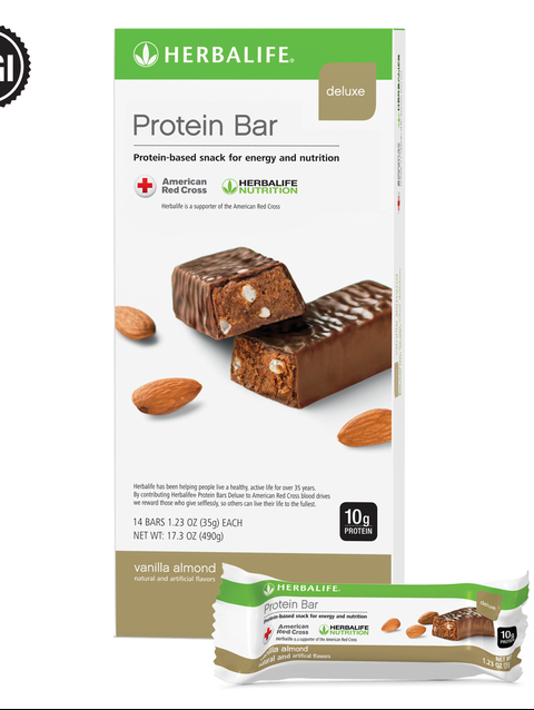 Protein Bar Deluxe: Vanilla Almond 14 Bars per Box