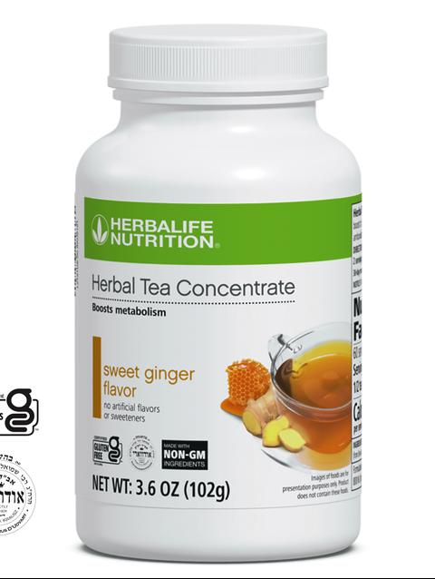 Herbal Tea Concentrate: Sweet Ginger with Non-GM Ingredients (Canister)